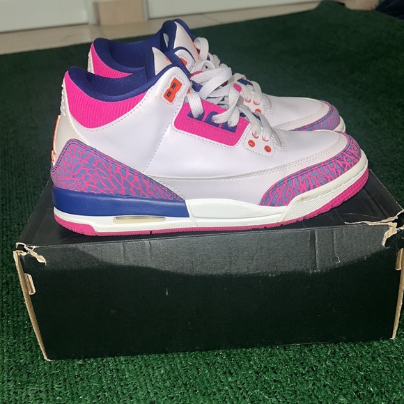 Jordan retro 3 gs size 6y - Picture 4 of 8